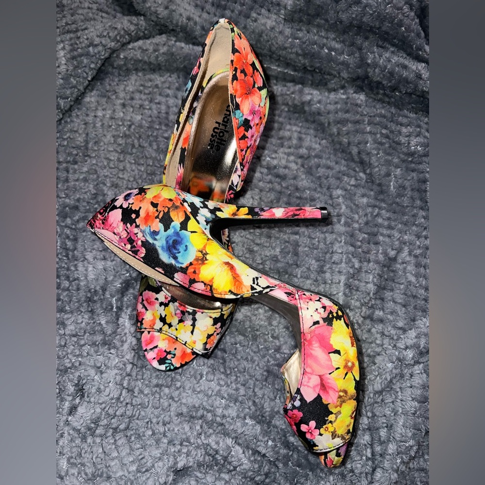 Charlotte Russe Floral Heels